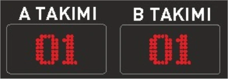 Halı Saha Skorbord - LED dijital pano sistemi